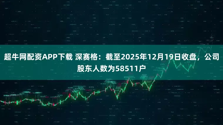超牛网配资APP下载 深赛格：截至2025年12月19日收盘，公司股东人数为58511户